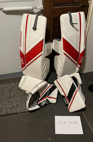 2023 Warrior Ritual G6 E+ Senior Goalie Full Set – Regular | 35" | Red (READ DESCRIPTION)