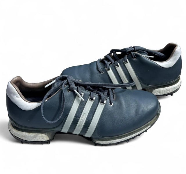 Adidas Tour 360 Boost Mens Golf Shoe Size 9 1/2 Grey And White