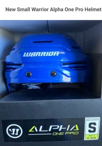 Small Warrior Alpha One Pro Helmet (Used)