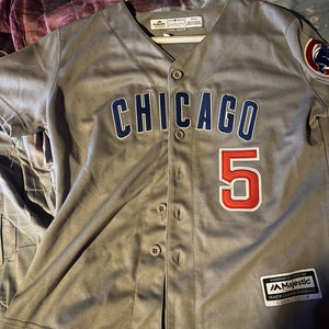 Chicago Cubs Albert Almora Majestic CoolBase Authentic Away Jersey (Men’s Small)