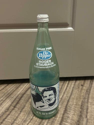 Dr Pepper Dallas Cowboys Roger Staubach Commemorative Bottle