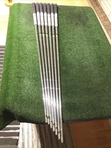 Set Of 7 True Temper Dynamic Gold X100 X-Stiff Steel Irons Shafts (35-38 1/4)