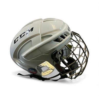 Used CCM FITLITE Helmet Cage Combo White MD 11873-S000227618