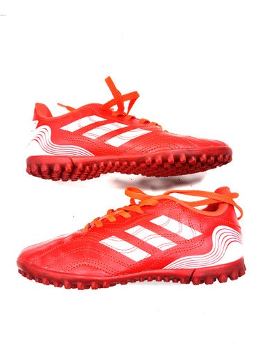 Used Adidas Soccer Turf Shoes Red Junior 03 11860-S000301452