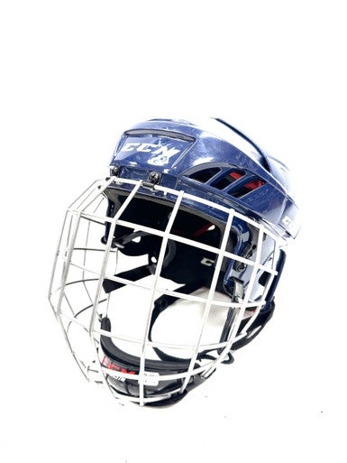 Used CCM 50 Helmet Cage Combo Navy Blue LG 11860-S000301453