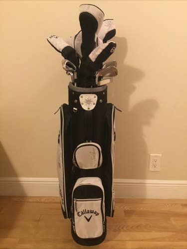 Callaway Ladies Solaire Full Set (D,3W,5W,7W,5H,6H,7-PW-SW,Putter) & Bag (READ)