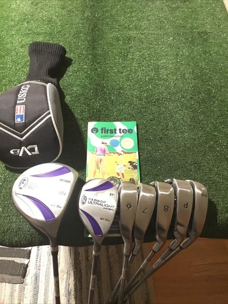 USKG WT-15u Ultralight Set (Driver, 4H, 6-8 Irons, PW, SW) UL54 Juniors Graphite