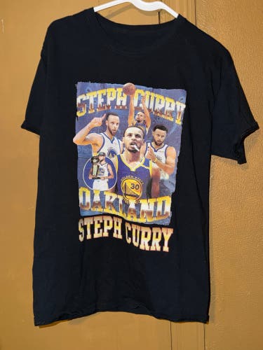 NBA Basketball Stephen Curry Graphic T Shirt Mens Size Small Medium Short Sleeve Used