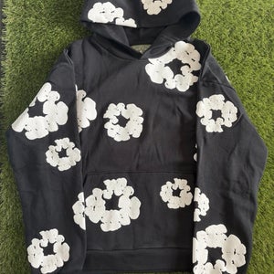 Denim Tears Men's Hoodie Size Medium, Black/White