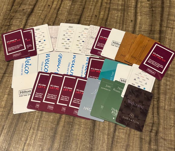 Hotel Room Key Cards Lot of 30