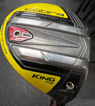 Used Cobra KING F9 BLACK YELLOW SPEEDBACK34 Mens Fairway Wood RH 3 Wood 11497-S000153998