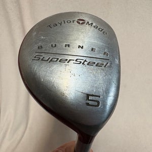 Men's TaylorMade Supersteel Right Handed Fairway Wood Regular Flex 5 Wood (Used)