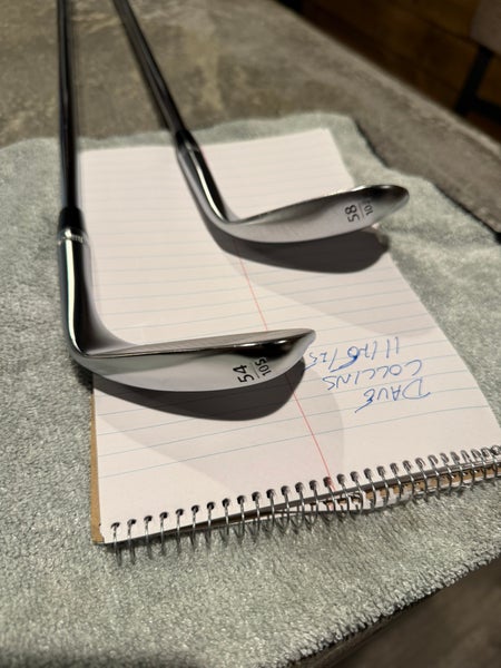 Men's Callaway Jaws Raw Left Hand Wedge Stiff Flex 54 and 58 Degree Steel Shaft (Used)