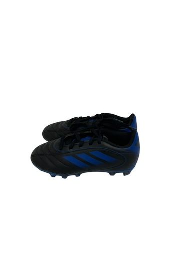 Used Adidas GOLETTO Soccer Cleats Black And Royal Blue Youth 13.0 11692-S000144283