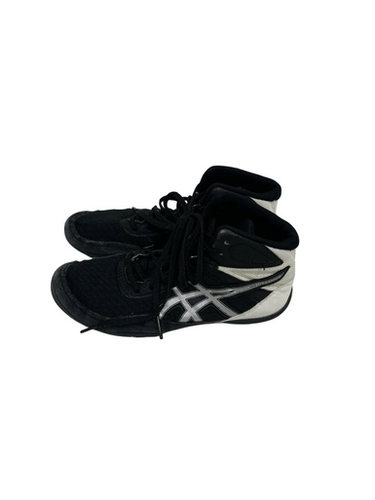 Used Asics MAT FLEX Wrestling Shoes Black Junior 03.5 11692-S000144306