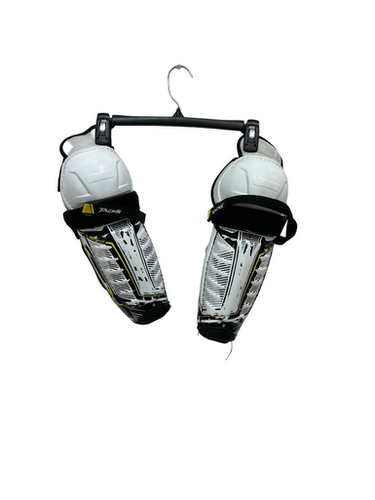 Used CCM TACKS 9060 Junior Shin Guards White 11" 11692-S000144322