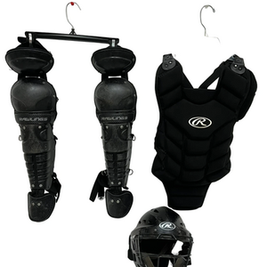 Used Rawlings PLAYERS SERIES Catchers Helmet w/Mask Black One Size 11692-S000144350