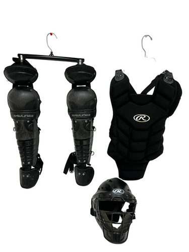 Used Rawlings PLAYERS SERIES Catchers Helmet w/Mask Black One Size 11692-S000144350