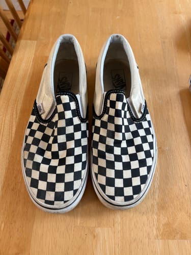 Checkerboard Men's Size M 8.5 (W 9.5) Adult Vans Shoes (Used)