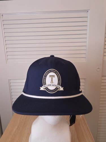 NWT Georgia Tech Yellow Jackets Adidas Leather Strapback Hat NCAA