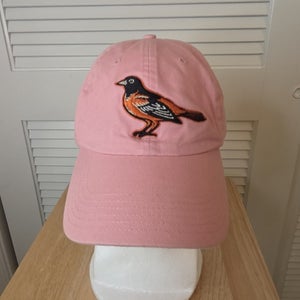 Vintage Baltimore Orioles Pink Strapback Womens Hat TEI MLB