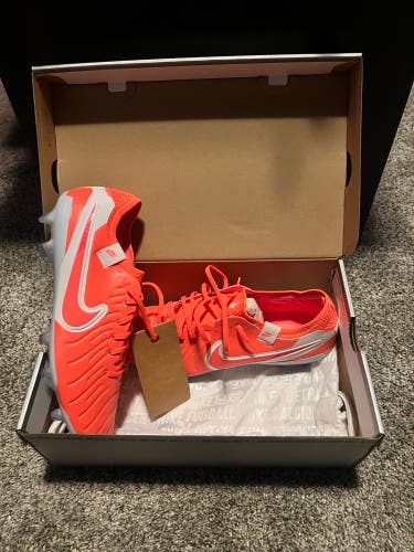 Orange Men's Size M 9.0 (W 10.0) Nike Tiempo Legend 10 Elite Molded Cleats Cleats (New)