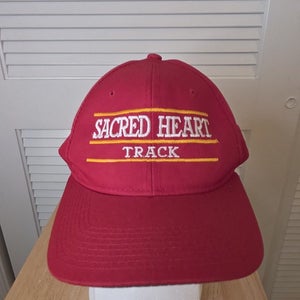 Vintage Secred Heart Track Yupoong Snapback Hat NCAA