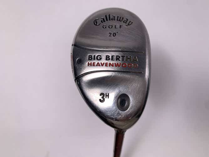 Callaway Big Bertha Heavenwood 3 Hybrid 20* RCH 75w Firm Graphite Mens RH