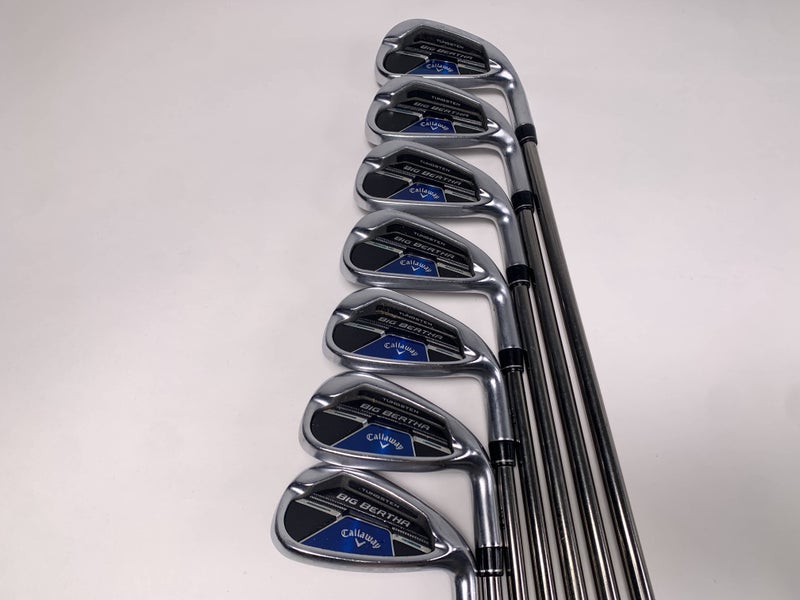 Callaway Big Bertha B21 Iron Set 4-PW UST Mamiya Recoil ESX 460 F4 Stiff Mens RH