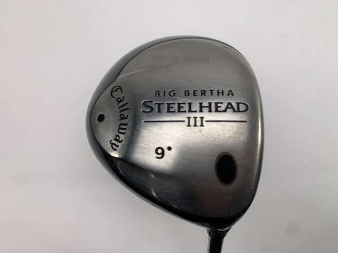 Callaway Steelhead III Driver 9* Steelhead III Uniflex Steel Mens RH