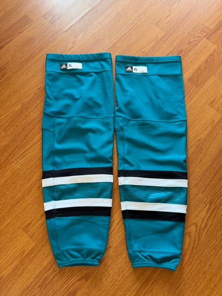 Adidas SJ Sharks 2022/23 Pro Stock “Evolve” Teal socks