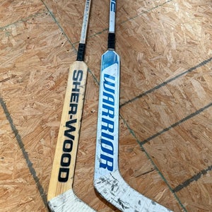 Intermediate Warrior Ritual M2E Regular Goalie Stick 25" Paddle (Used)