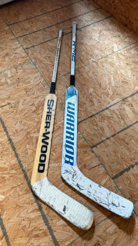 Intermediate Warrior Ritual M2E Regular Goalie Stick 25" Paddle (Used)