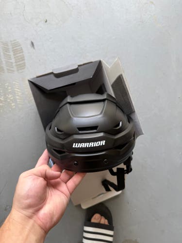 La Kings Matte black Medium Warrior Covert CF 100 Helmet Pro Stock (New)