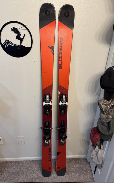 All Mountain 184 cm Blizzard  Bonafide Skis With Bindings Max Din 14 (Used)