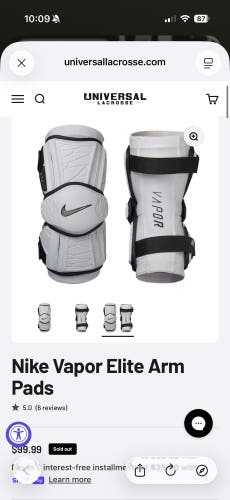 IN SEARCH OF. DO NOT BUY. Large Nike Vapor Elite Arm Pads (New)