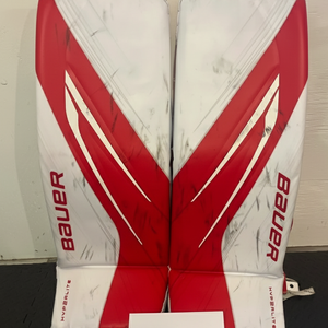 Medium Bauer Pro Stock Hyperlite 2 Goalie Leg Pads – Used (Excellent Condition) (READ DESCRIPTION)