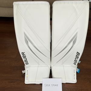 NEW Bauer Hyperlite 2 Goalie Pads - all white - large (35+1)