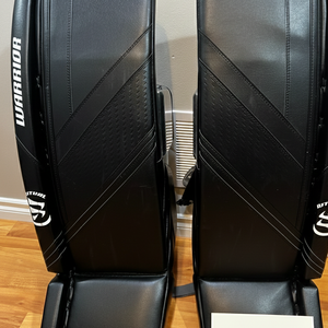 Warrior Ritual G6 E+ Senior Goalie Leg Pads – 32" +1.5” (Used) (READ DESCRIPTION)