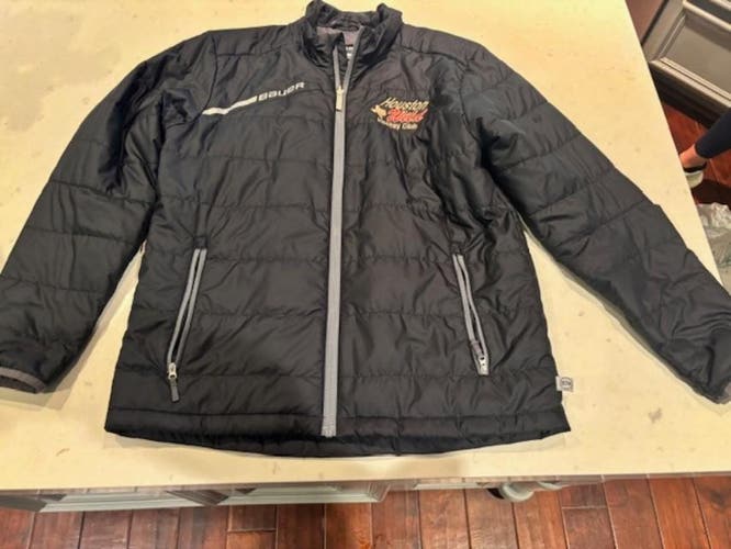 Youth Black Bauer Houston Wild Hockey Jacket Size Youth XL
