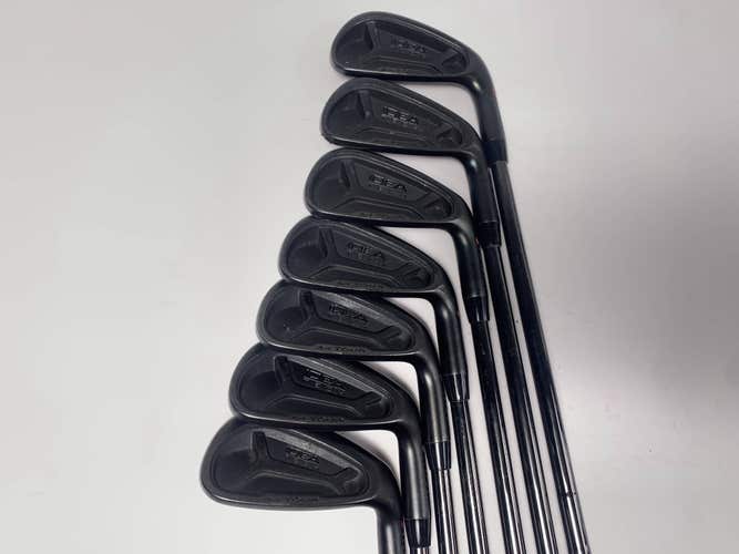 Adams Idea Tech A4 Tour Black Iron Set 4-PW KBS Tour Black Stiff Steel Mens RH