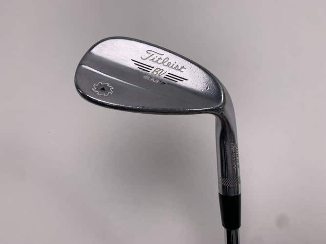 Titleist Vokey SM7 Tour Chrome Gap Wedge GW 50* 8 Bounce F-Grind Wedge Mens RH