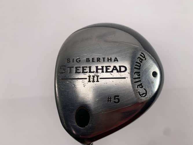 Callaway Steelhead III 5 Fairway Wood 18* Harvey Penick Senior Steel Mens LH