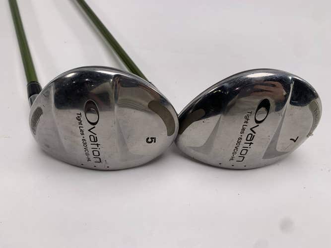 Adams Ovation 5 & 7 Fairway Wood Set 18* 21* Aldila Regular Graphite Mens RH