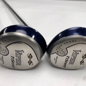 Snake Eyes Viper TiSteel 3 & 5 Fairway Wood Set 15* 18* Viper Regular Mens RH