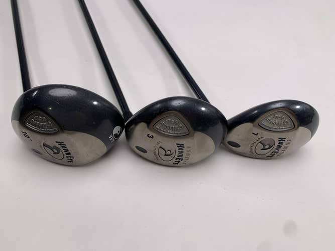 Callaway Hawkeye Wood Set Driver 3 7 | 10* 15* 21* Big Bertha System 60 Mens RH