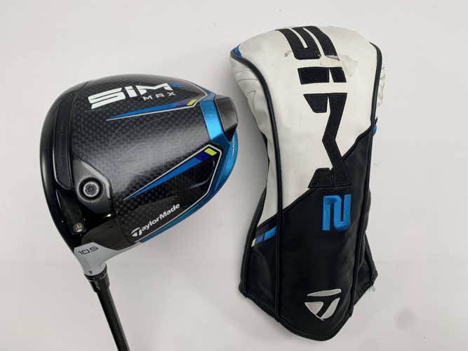 TaylorMade SIM2 MAX Driver 10.5* HZRDUS RDX Smoke 6.5 Black Extra Stiff LH HC