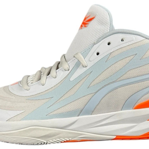 PUMA Size 13 MB.02 LaMelo Ball Basketball Sneakers Shoes Grey & Orange 378288 02