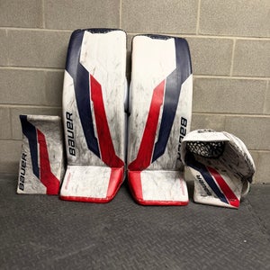 35" 2024 Bauer Supreme Shadow Goalie Leg Pads Pro Stock (Used)