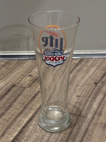 NFL Super Bowl XXXIV 2000 Miller Lite Beer Glass Vintage